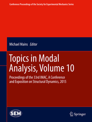 cover image of Topics in Modal Analysis, Volume 10
